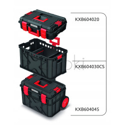 Професійний набір ящиків для інструментів X BLOCK PRO set Kistenberg KXBS6040100 — модульна система на колесах з алюмінієвими рейками та ущільненням IP55, 546 x 380 x 970 мм