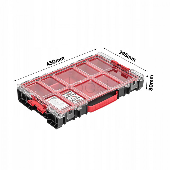 Органайзер для инструментов QBRICK SYSTEM PRO ORGANIZER 100 с контейнерами, 450×293×80 мм