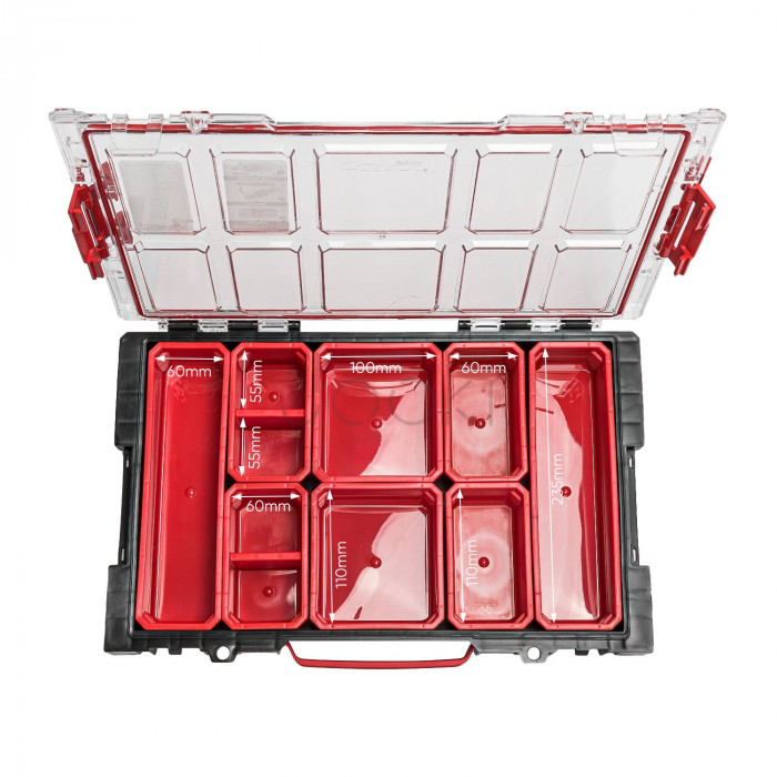 Органайзер для инструментов QBRICK SYSTEM PRO ORGANIZER 100 с контейнерами, 450×293×80 мм