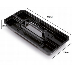 Ящик для інструментів Kistenberg Titan Plus KTIP5025-4C — 25 л, ABS-замки, органайзери в кришці
