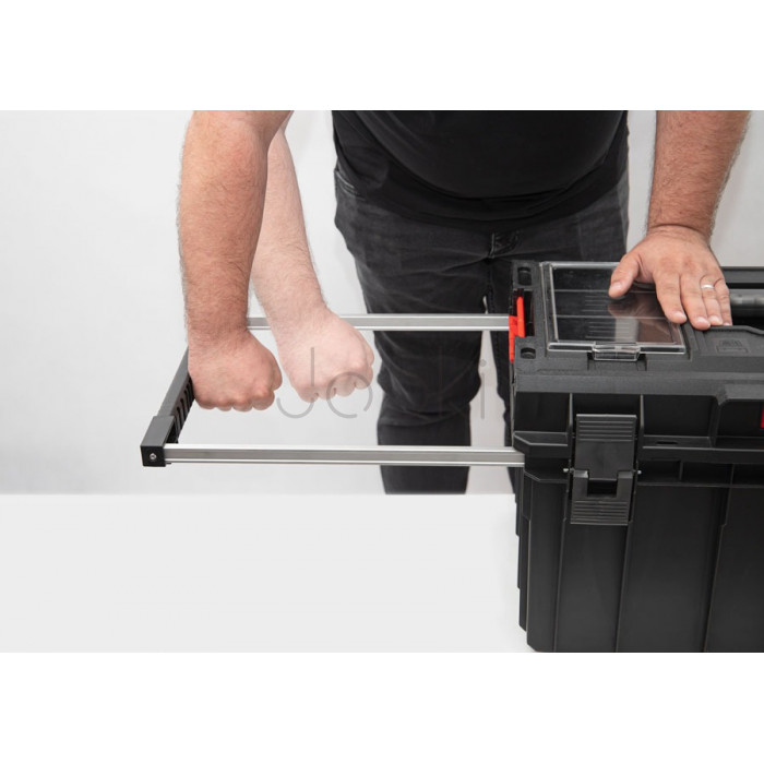 Мобільний ящик на колесах QBRICK SYSTEM ONE Trolley Vario з телескопічною ручкою