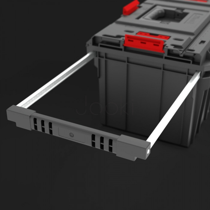 Мобільний ящик на колесах QBRICK SYSTEM ONE Trolley Vario з телескопічною ручкою