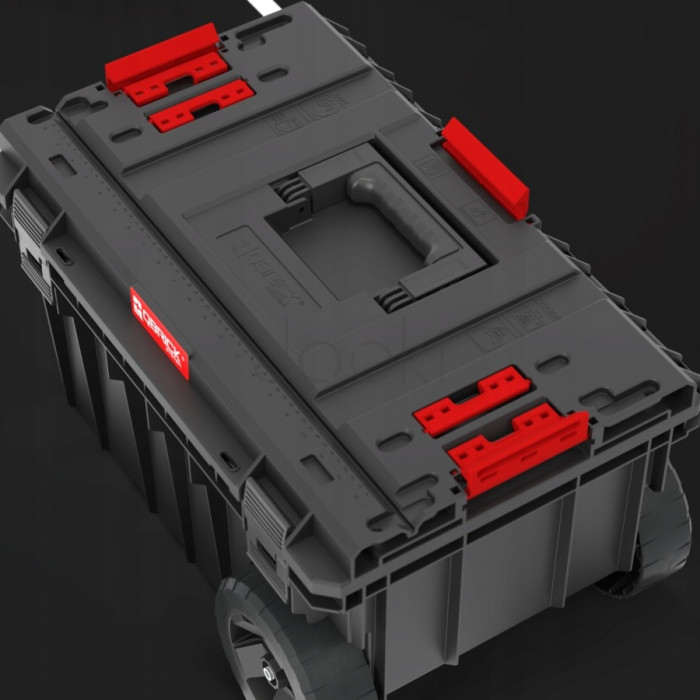 Мобільний ящик на колесах QBRICK SYSTEM ONE Trolley Vario з телескопічною ручкою