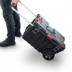 Мобільний ящик на колесах QBRICK SYSTEM ONE Trolley Vario з телескопічною ручкою