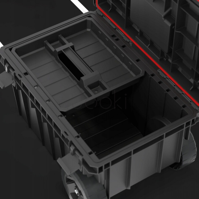 Мобільний ящик на колесах QBRICK SYSTEM ONE Trolley Vario з телескопічною ручкою