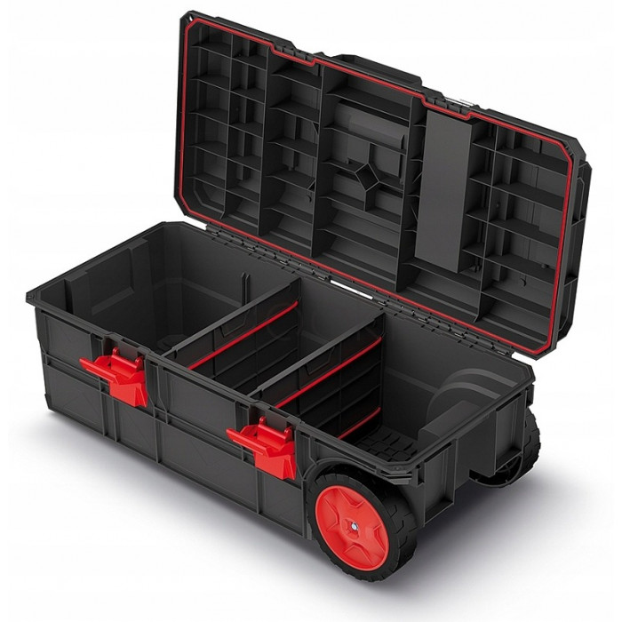 Мобильный сундук для инструментов на колесах Kistenberg 795x380x307 мм + ручка X BLOCK TECH Wagon
