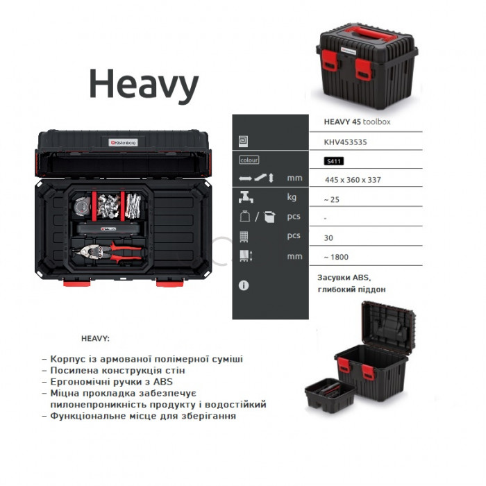 Ящик для інструментів Kistenberg HEAVY 45, KHV453535