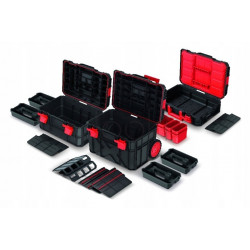 Набір ящиків для інструментів X BLOCK PRO set Kistenberg KXBS604095 — міцна модульна система на колесах, 546x380x870 мм