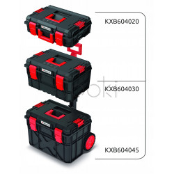 Набір ящиків для інструментів X BLOCK PRO set Kistenberg KXBS604095 — міцна модульна система на колесах, 546x380x870 мм