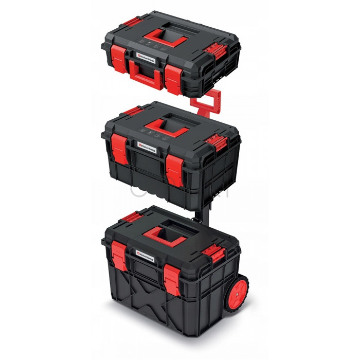 Набір ящиків для інструментів X BLOCK PRO set Kistenberg KXBS604095 — міцна модульна система на колесах, 546x380x870 мм