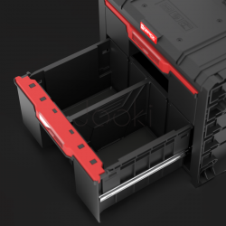 Ящик для інструментів на колесах Qbrick System PRO Cart 2.0 Plus Drawer 2 — 2 висувні шухляди, телескопічна ручка