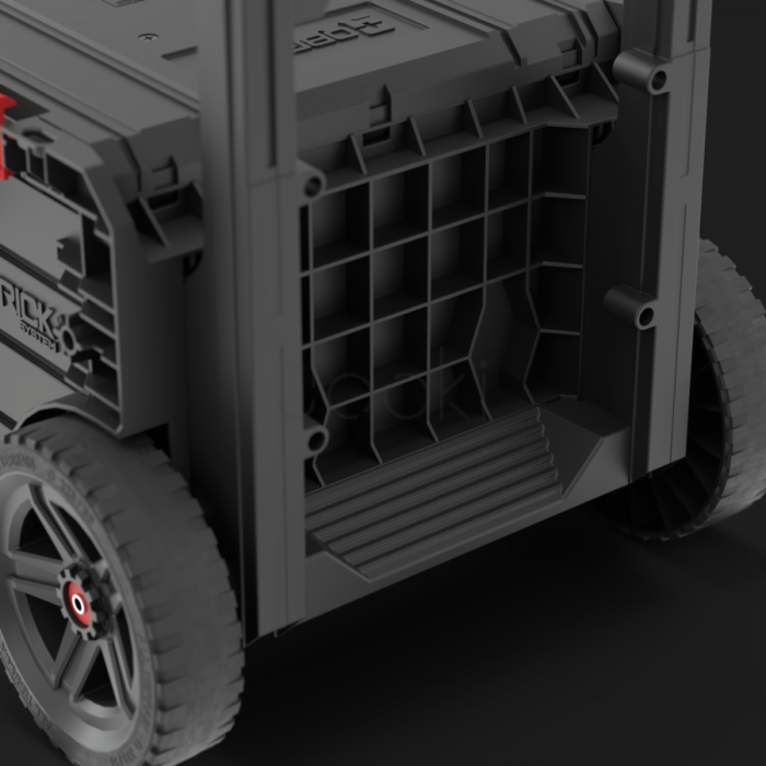 Ящик для інструментів на колесах Qbrick System PRO Cart 2.0 Plus Drawer 2 — 2 висувні шухляди, телескопічна ручка