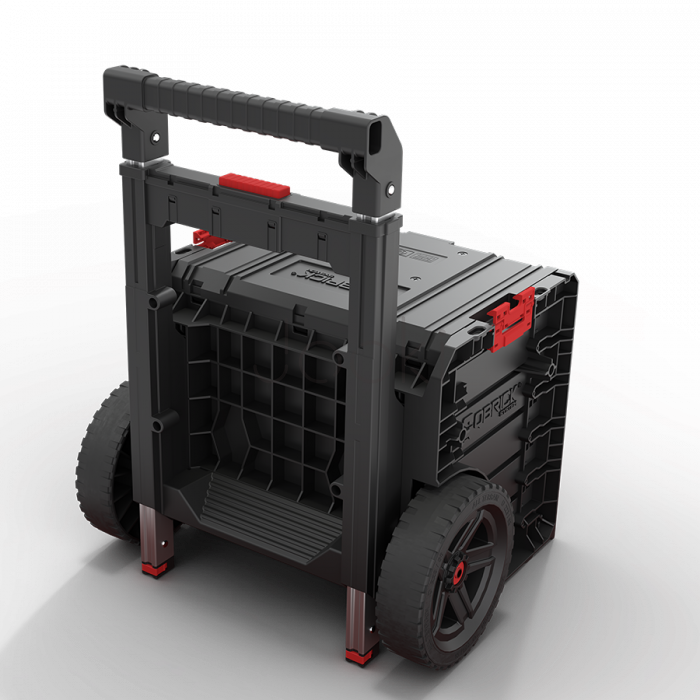 Ящик для інструментів на колесах Qbrick System PRO Cart 2.0 Plus Drawer 2 — 2 висувні шухляди, телескопічна ручка