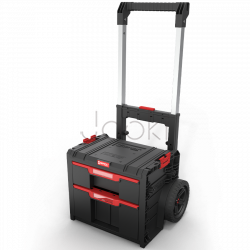 Ящик для інструментів на колесах Qbrick System PRO Cart 2.0 Plus Drawer 2 — 2 висувні шухляди, телескопічна ручка