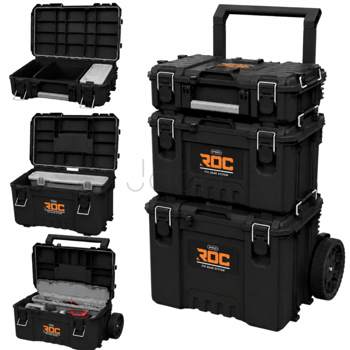 Модульна система ящиків для інструментів Keter ROC Pro Gear 2.0, 3 модулі, IP65