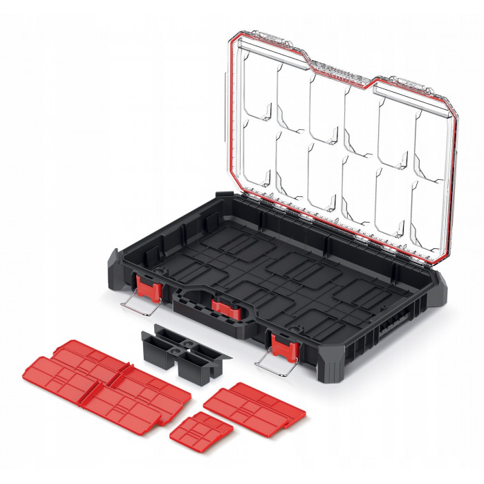 Модульний органайзер Kistenberg MSX Low KMX55408S 543×390×77 мм з 2 боксами і 7 перегородками