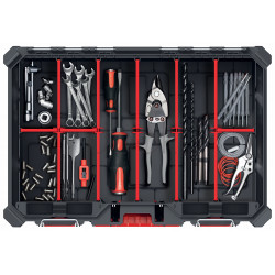 Модульний органайзер Kistenberg MSX Low KMX55408S 543×390×77 мм з 2 боксами і 7 перегородками