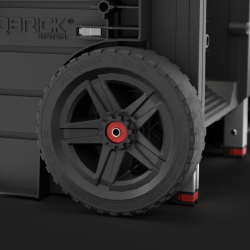 Ящик для инструментов на колесах Qbrick System PRO Cart 2.0 Plus Drawer 3 — 3 выдвижных ящика, телескопическая ручка