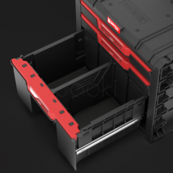 Ящик для инструментов на колесах Qbrick System PRO Cart 2.0 Plus Drawer 3 — 3 выдвижных ящика, телескопическая ручка