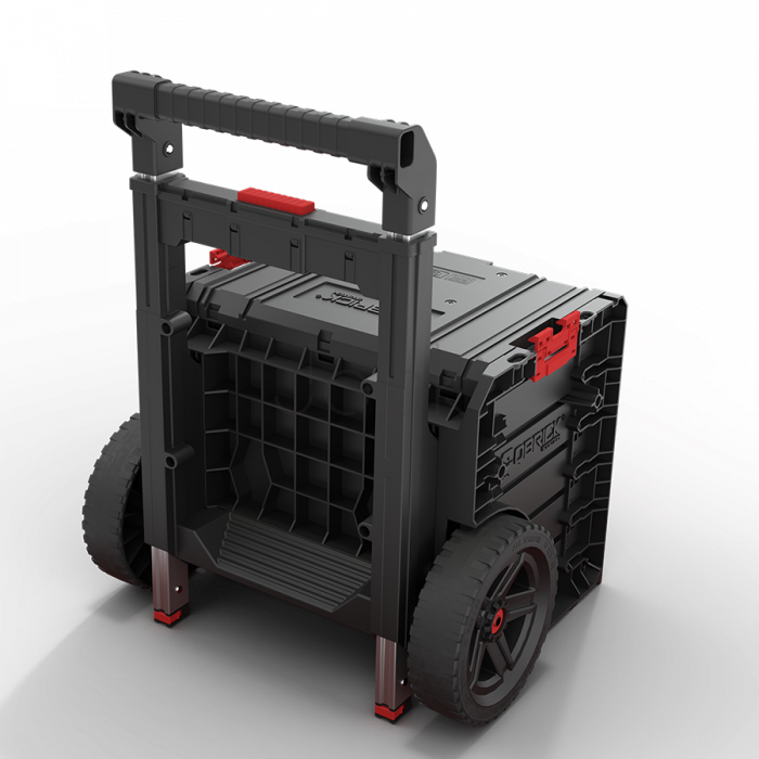 Ящик для инструментов на колесах Qbrick System PRO Cart 2.0 Plus Drawer 3 — 3 выдвижных ящика, телескопическая ручка
