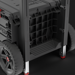 Ящик для инструментов на колесах Qbrick System PRO Cart 2.0 Plus Drawer 3 — 3 выдвижных ящика, телескопическая ручка