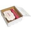 Эко подарочный ланч набор малиновый термос “Royal” 500 мл + розовый ланч бокс 950 мл + подарочная коробка