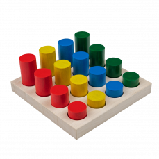 Игра-сортер "Цветные цилиндры" 