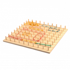 Математический деревянный планшет (геоборд) 