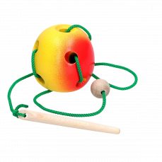 Дитяча розвиваюча іграшка шнурівка “Яблуко”