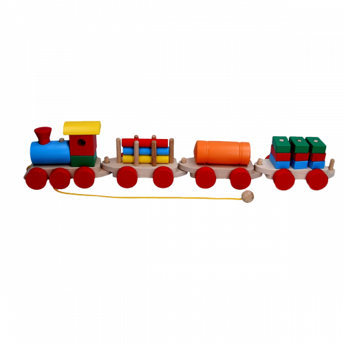 Дитяча іграшка Паровоз і 3 вагони 