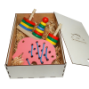  Эко подарочный  набор, шнуровка «Слон» +Игра «Головоломка 3 в 1» + подарочная коробка