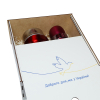 Еко подарунковий ланч набір "Доброго дня,ми з України", червоний + подарункова коробка