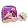 Эко ланч набор Термо-рюкзак 3D "Unicorn" термобутылка 500 мл + ланч бокс 750 мл розовий