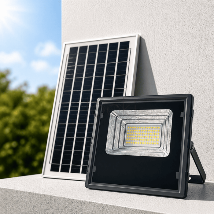 Вуличний LED ліхтар на сонячних батареях прожектор світлодіодний вуличний 330 LED 400 Вт із сонячною панеллю HP-5-76 Продумано до деталей 