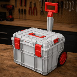 Посилена мобільна скриня-візок для інструментів Kistenberg C Block Pro Trolley 40" на колесах 450x380x380 мм + ручка