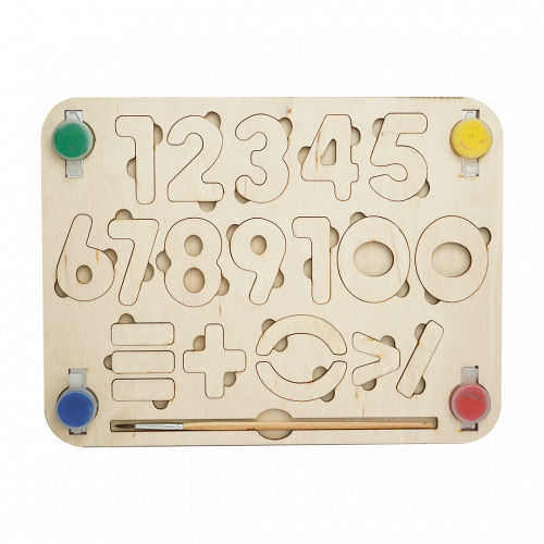 Дитячий дерев'яний планшет "Цифри"