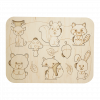Дитячий дерев'яний планшет «Animals»