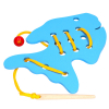 Дитяча розвиваюча іграшка шнурівка “Риба”