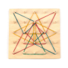 Еко подаруноковий набор, шнурівка «Сир» + пірамідка геометрична "Рахівничка" + математический  планшет + подарункова коробка